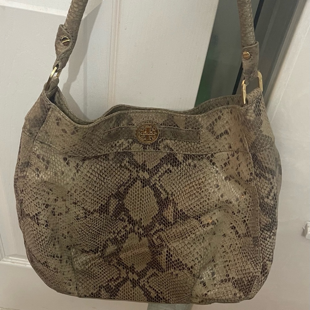 Tory Burch Snakeskin Shoulder Bag - Picture 5 of 6